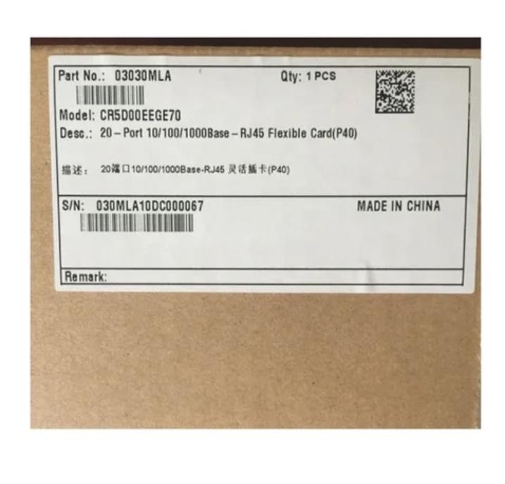 CR5D00EEGE70 03030MLA 20PORTS Rj45 NE40E NE80E