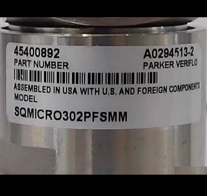 PARKER 45400892 SQMICRO302PFSMM PRESSURE REGULATOR VERIFLO