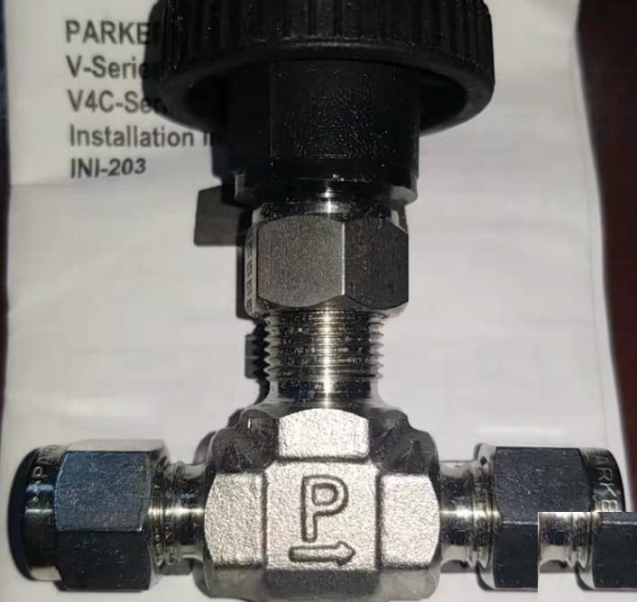 PARKER 4A-V4LN-SS 1 4 4A 1 4 two ferrule compressionV4L Handle Size Flow PatternN All metal tapered needle srem tip similar to Swagelok regulating stem 8 0 37 Cv 1 4 in SS-1RS4 1132RMB