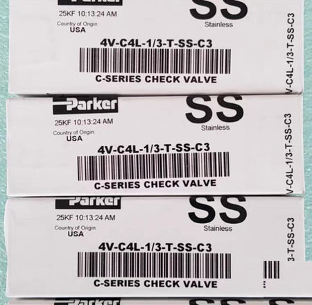 PARKER 4V-C4L-1 3-T-SS-C3 CHECK VALVE