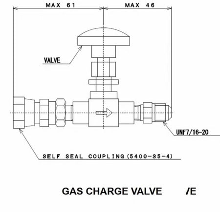 PARKER 5400-S5-4 5400-S2-4 1 4 22008-4 Gas Charge Valve used for SHI AUSIN CRYOMECH