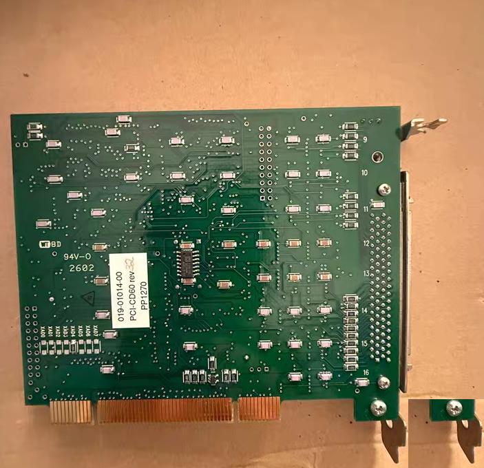 PCI-CD60 019-01014-00 PP1270 019-00926 MADE IN USA COPYRIGHT 1997 ENGINEERING DESIGN TEAM INC