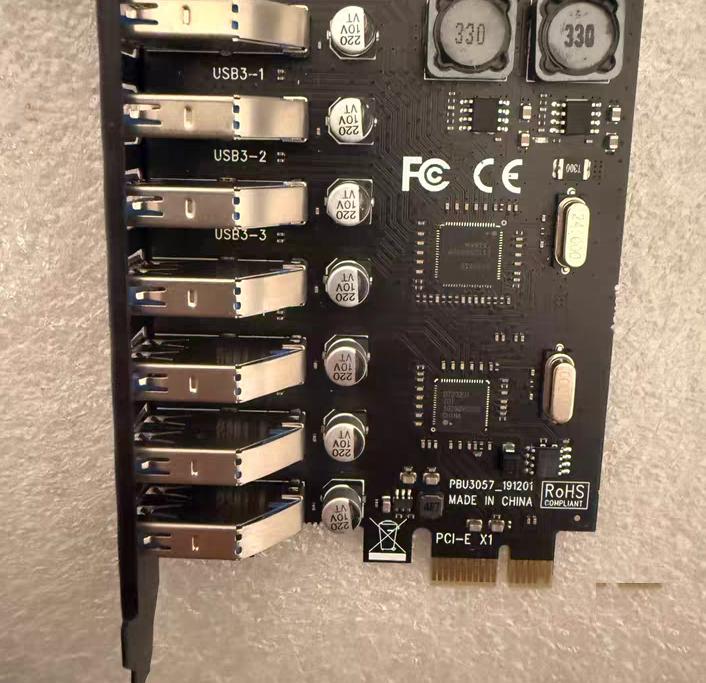 PCIE USB3 0 PCI-Ex1 7 USB SATA VIA