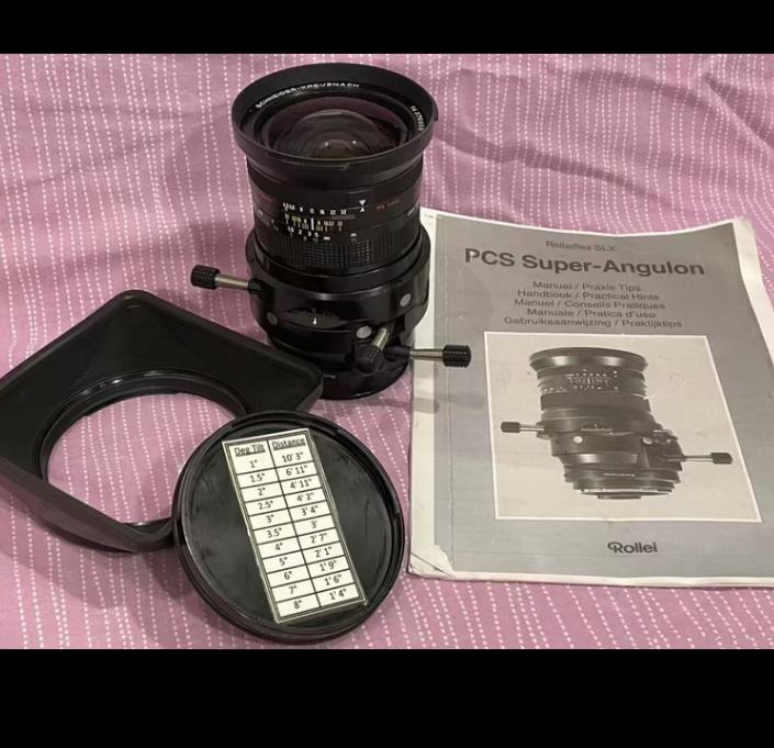 PCS Super Angulon 4 5 55mm PQ Rollei 6008