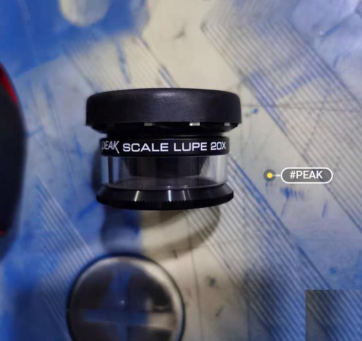 PEAK SCALE LUPE 20X 0 1mm 1