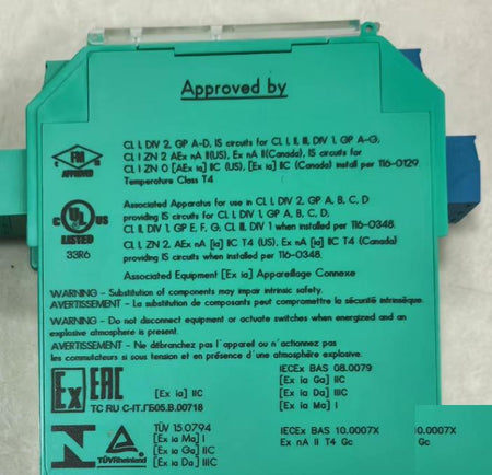 PEPPERL FUCHS KFDO-CS-Ex2 54 K-System CE FM UL 28V 93mA 653mW -20℃ 60℃