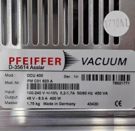 PFEIFFER PMC01823A DCU 400 PM C01 823 A 8 10