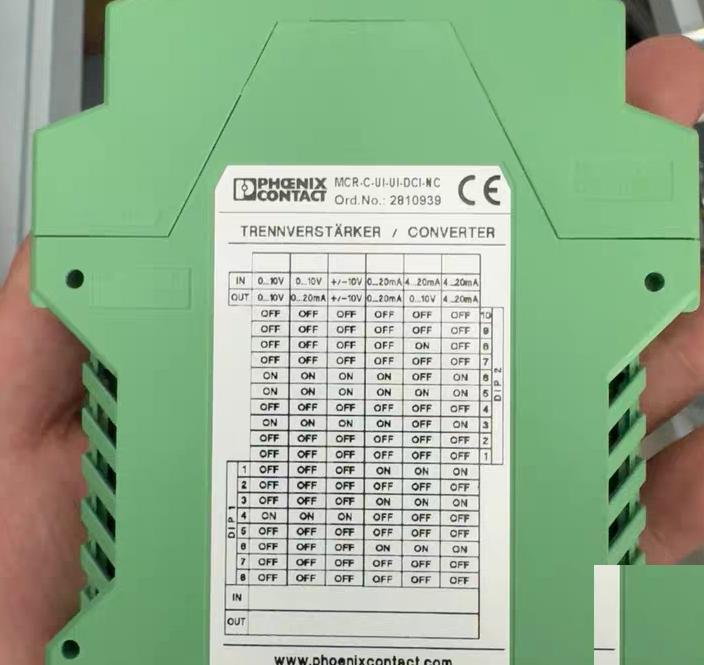 PHOENIX CONTACT MCR-C-UI-UI-DCI-NC 0-10V 4-20mA 18-30VDC -25 65