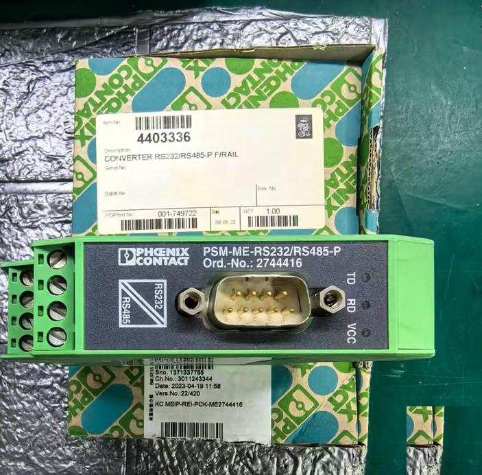 PHOENIX CONTACT PSM-ME-RS232 RS485-P 2744416 RS232 RS485 24VAC DC -40℃ 70℃
