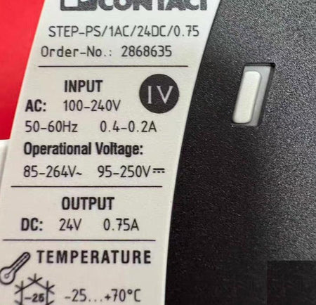PHOENIX CONTACT STEP-PS 1AC 24DC 0 75 2868635 AC100-240V DC24V 0 75A