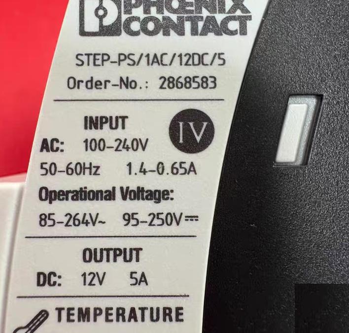 PHOENIX CONTACT STEP-PS 1AC 12DC 5 AC100-240V DC12V 5A