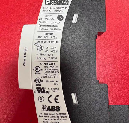 PHOENIX CONTACT STEP-PS 1AC 24DC 0 75 2868635 AC100-240V DC24V 0 75A