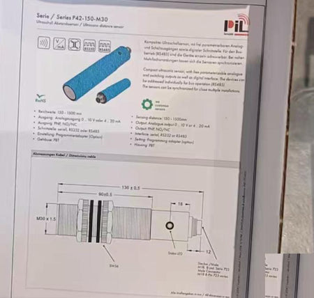 PIL 513775 P42-150-M30-PBT-U2P-RS485-C723 1 3300 N3-3