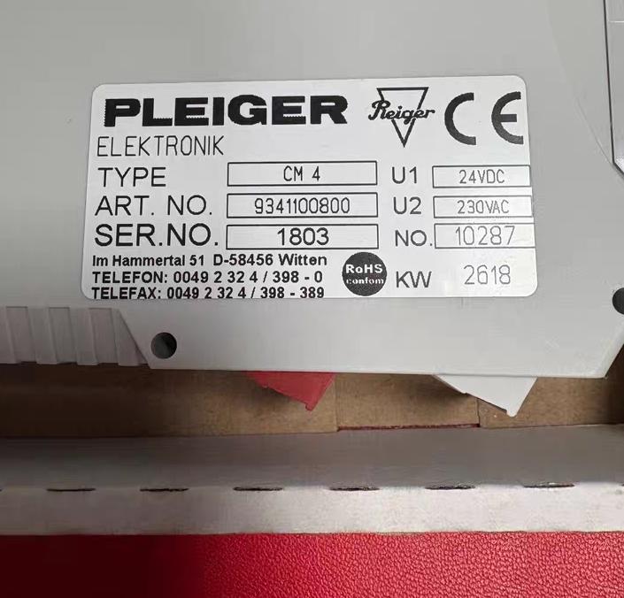 PLEIGER CM4 9341100800 24VDC