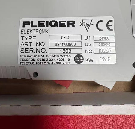 PLEIGER CM4 9341100800 24VDC