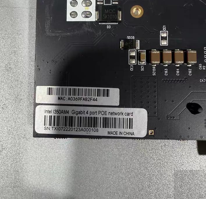 POE INTEL I350T4 PCE-EX4 PCIe4