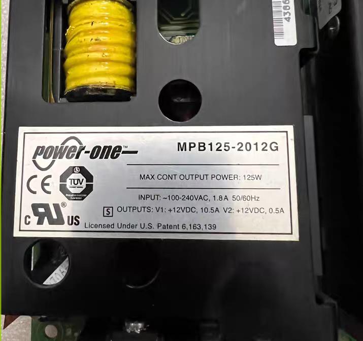 POWER-ONE MPB125-2012G   MPB125-2012        V1 12VDC 10 5A V2 12VDC 0 5A