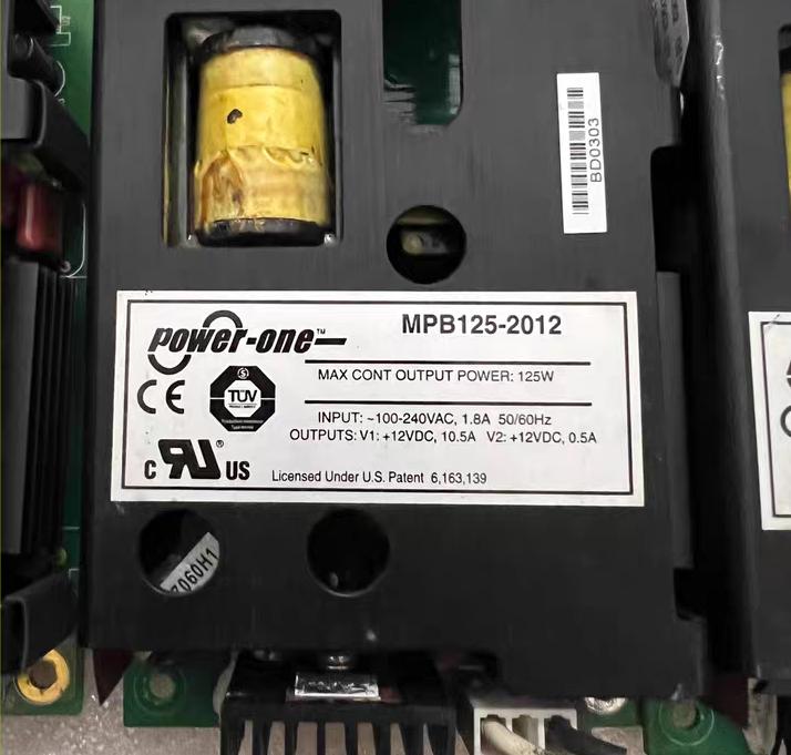POWER-ONE MPB125-2012G   MPB125-2012        V1 12VDC 10 5A V2 12VDC 0 5A