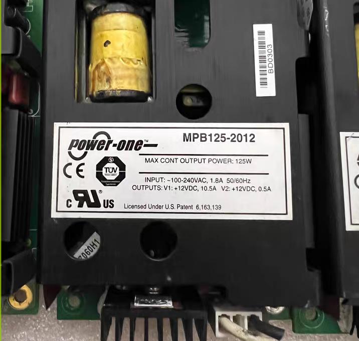 POWER-ONE MPB125-2012G   MPB125-2012        V1 12VDC 10 5A V2 12VDC 0 5A