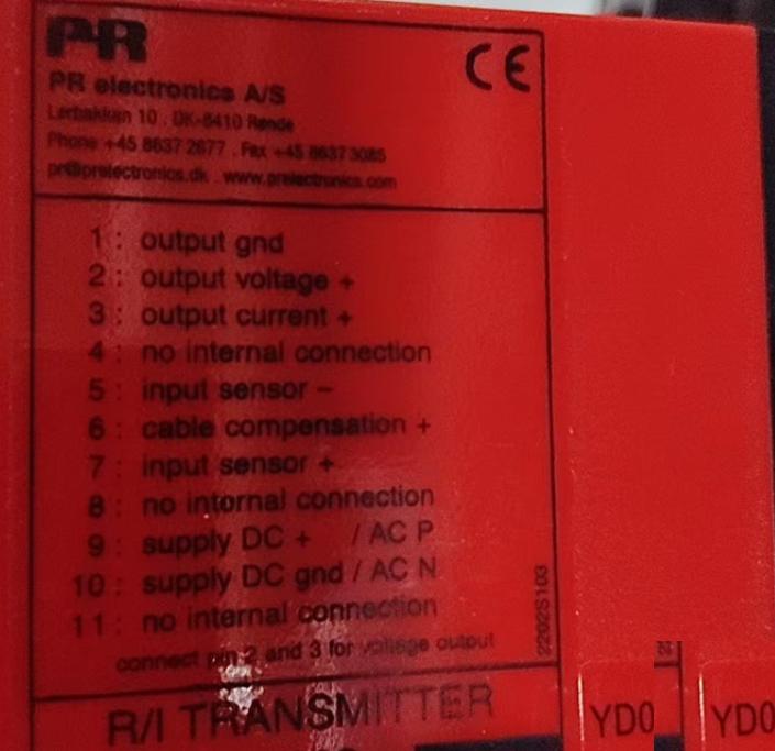 PR 2202 R I TRANSMITTER PR 2237 24V 0-100 4-20mA