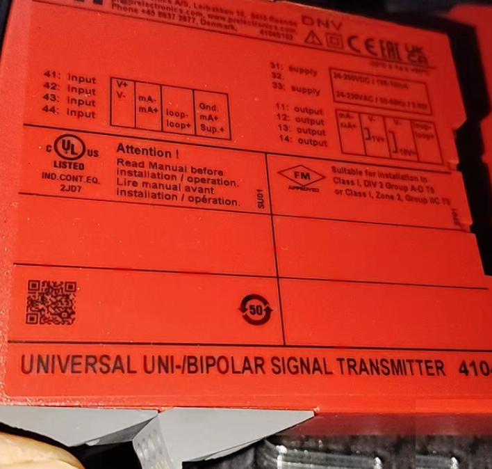PR 4104 4114 4116 UNI BIPOLAR SIGNAL TRANSMITTER 24-250VDC