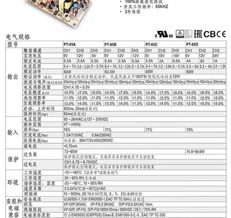 PT-65A 5V 12V  5V                           5