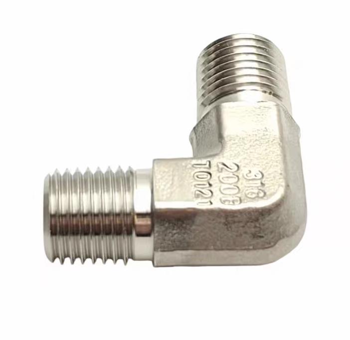 Parker 2-2 ME-SS Male Elbow Fittings 1 8 in NPT to 1 8 in NPT Male