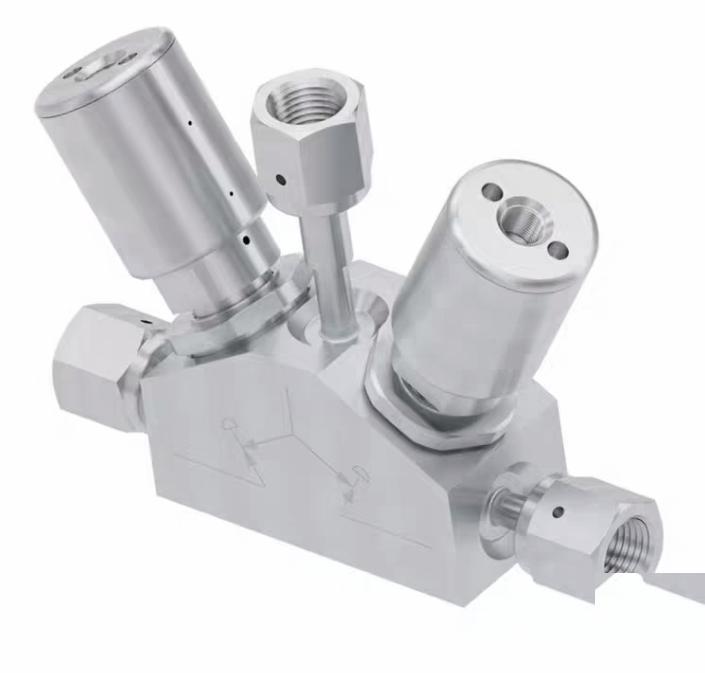 Parker 45700163 930Y2NC NCFSFFFB 1 Ultra-High Purity UHP Low Flow Pressure Diaphragm Valve Manifold 930Y Series 1 4 Face Seal Female