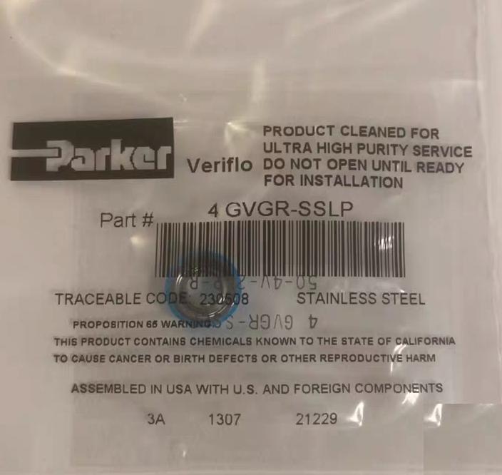 Parker 4 GVGR-SSLP 3320-011631 4 VCR GASKET VCR GASKET 1 4 SS w Contoured PTFE RTNR 125 40 3 50-4V-2LP-R 7 8