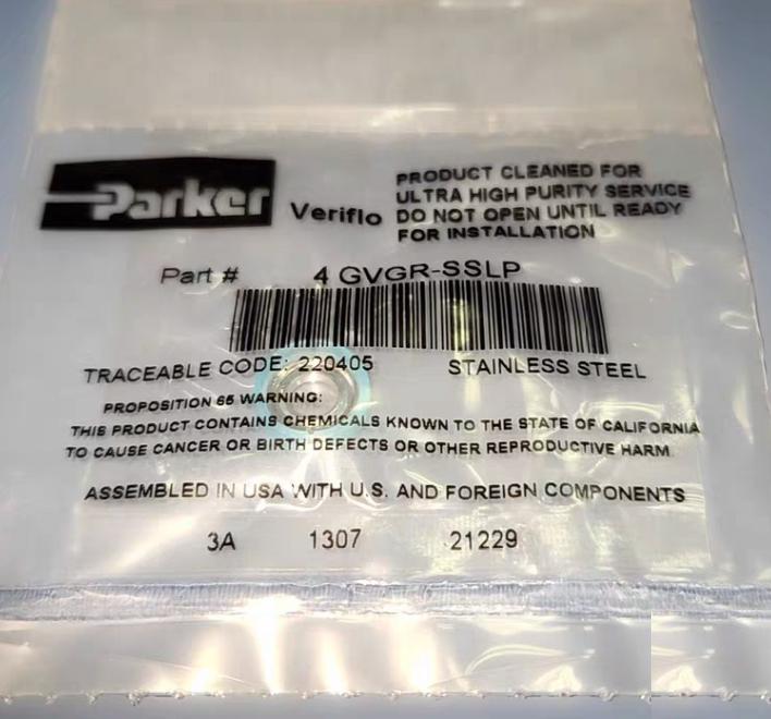 Parker 4 GVGR-SSLP 3320-011631 4 VCR GASKET VCR GASKET 1 4 SS w Contoured PTFE RTNR 125 40 3 50-4V-2LP-R 7 8