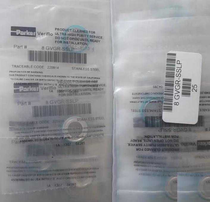 Parker 8 GVGR-SSLP 1 2 GASKET AMAT P N 3320-01166 101 5RMB 200