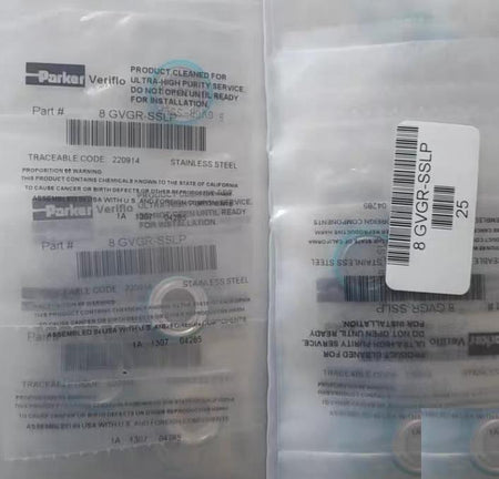 Parker 8 GVGR-SSLP 1 2 GASKET AMAT P N 3320-01166 101 5RMB 200