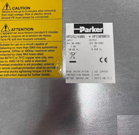 Parker HPD2S2 K005