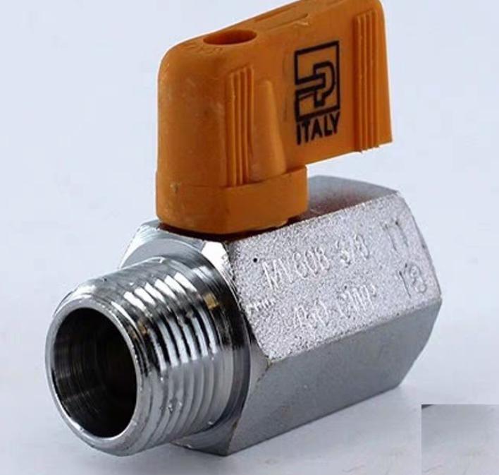 Parker MV608-6 Mini Ball Valve 3 8 NPT Male Female Chrome Plated Brass item Mini Ball ValveType Parker Ball ValvesMaterial Chrome Plated BrassSize 3 8 NPT Male X 3 8 NPT FemaleMax Pressure 450 PSISeals PTFE Viton