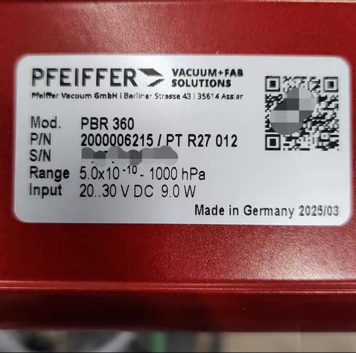 Pfeiffer PBR360 DN 40 CF PTR27012Pirani Bayard- Alpert Gauge 13000 8 10
