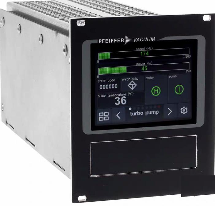 Pfeiffer PED701000 OmniControl 400 Turbo Pump Display Control Unit and Power Supply 400W 48 VDC 8 10