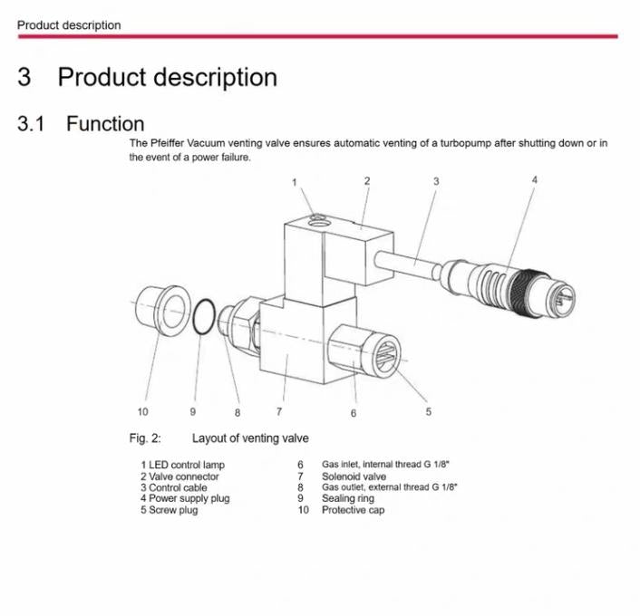 Pfeiffer TVF 005 PMZ01291CT Venting Valve24VAC Pfeiffer TVF 005 Vent Valve for Hipace Turbo Pump with TC400 or TC1200 Drive G-1 8 connection with M12 Connector 2000012882 PM Z01 291 CT PMZ01291CT