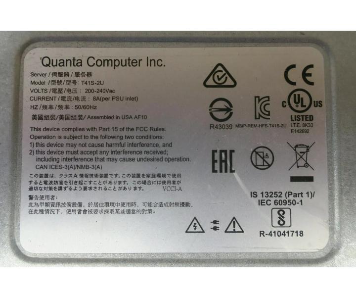 T41S-2U E5-2690V3 4096GB