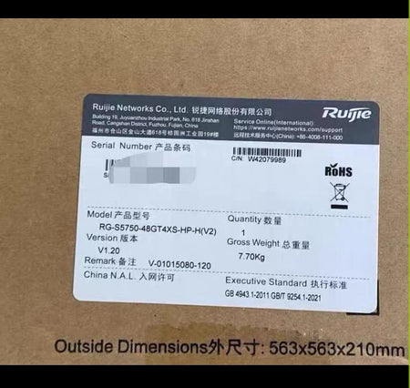 RG-S5750-48GT4XS-HP-H V2