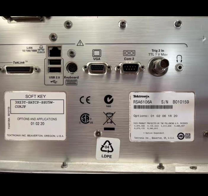 RSA6106A Opt 02-06-20-01 9kHz - 6 2GHz