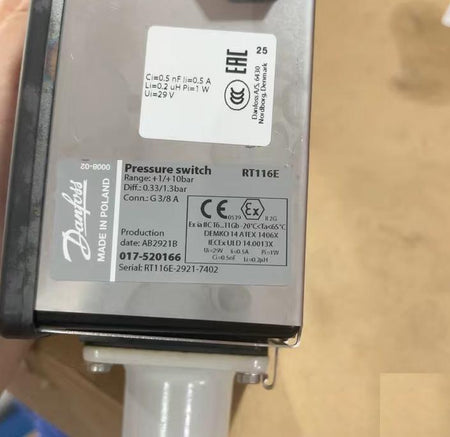 RT116E 017-520166 0-10bar G3 8