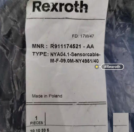 Rexroth R911174521-AA NYA04 1-Sensorcable-M-F-05 0M-NY4951 30 2 5