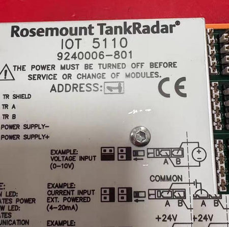 Rosemount TankRadar IOT 5110 9240006-801 24V LED