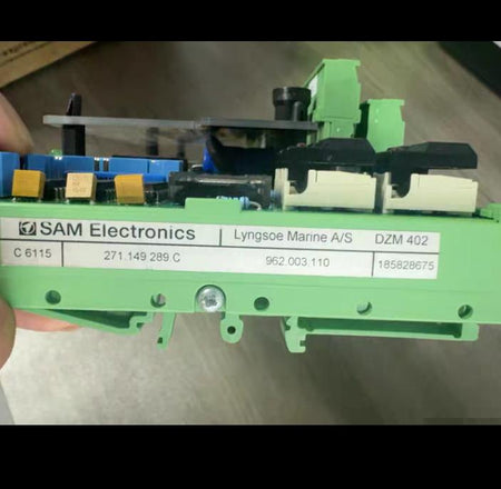 SAM DZM402 271 149 289 C 962 003 110 SPEED RELAY MODULE 9-40V 15V 100mA 1