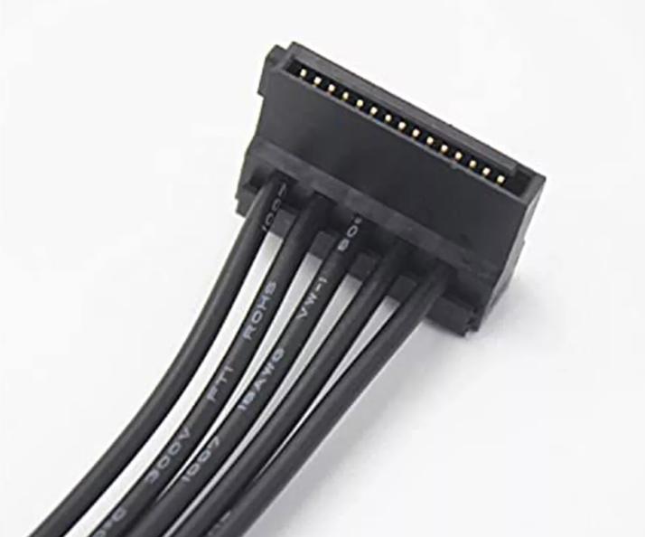 SATA 15 Pin Male to 5 15 Pin SATA Female Hard Drive Power Splitter Adapter Cable