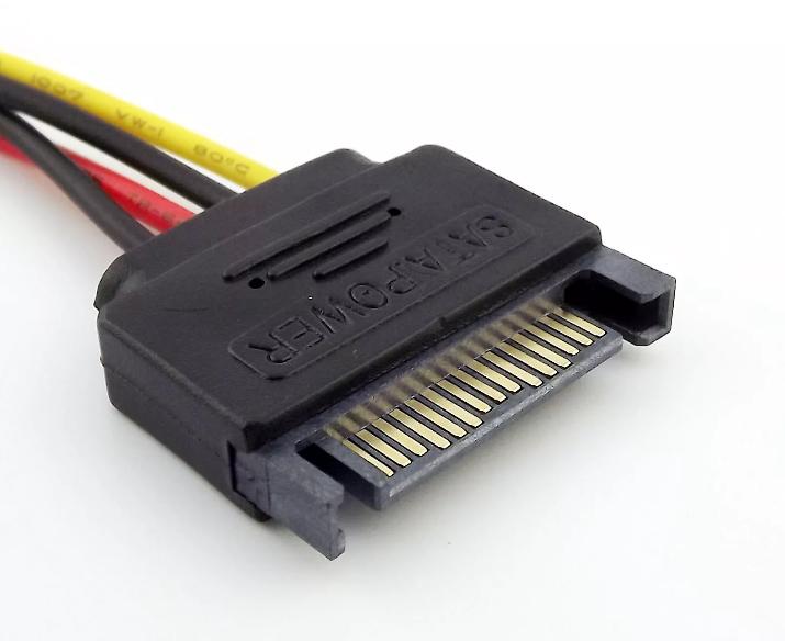 SATA Male Plug 15 Pin To 15 Pin Female Serial ATA Power Extension Adapter Cable