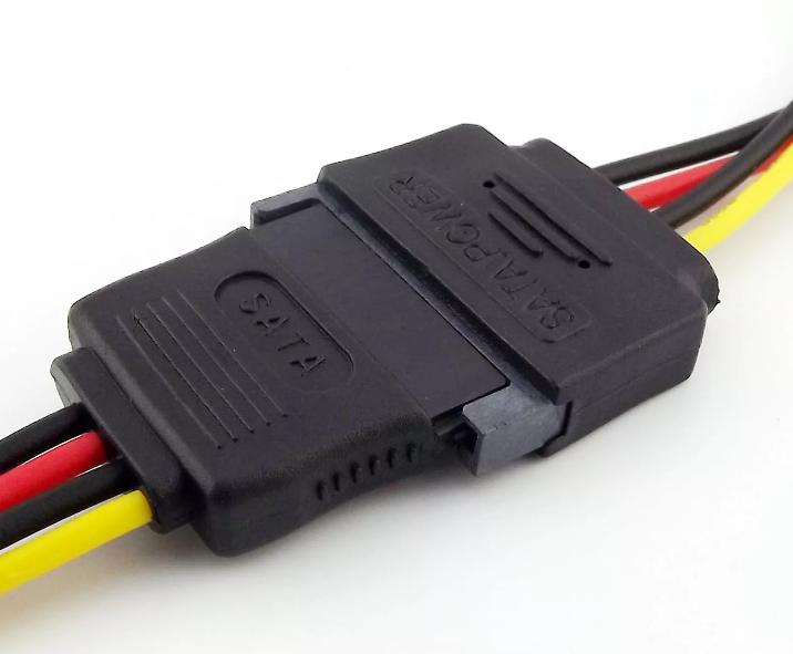 SATA Male Plug 15 Pin To 15 Pin Female Serial ATA Power Extension Adapter Cable