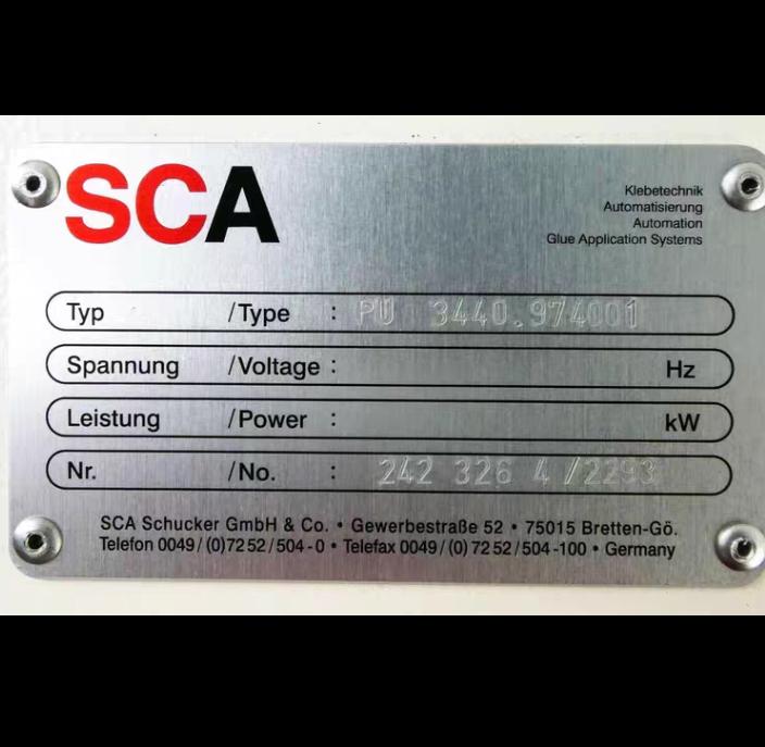 SCA Schucker PU 3440 974001 PCU 3000-20 CPU PLC 3000-22 PLC 3000-21