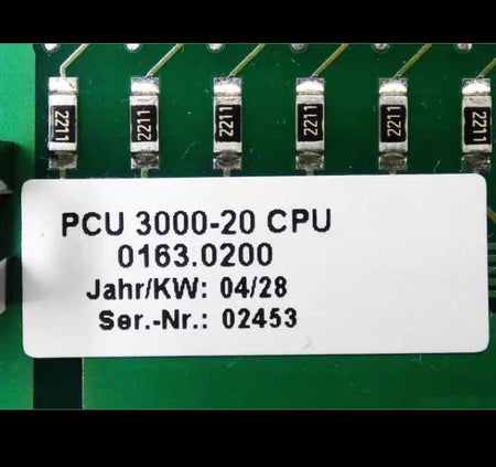 SCA Schucker PU 3440 974001 PCU 3000-20 CPU PLC 3000-22 PLC 3000-21
