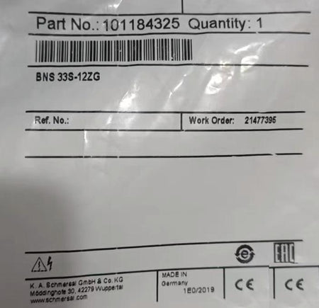 SCHMERSAL BNS 33S-12ZG 101184325 2800 N4-2